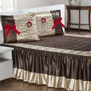 Ver imagem 1 de Colcha Casal Padrão Capricho Cetim 03 Peças - Tabaco