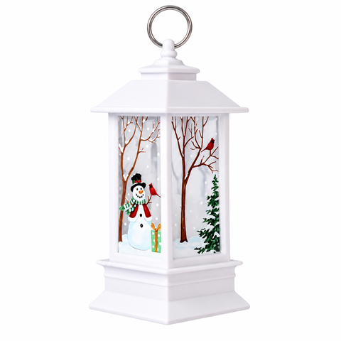 Lanterna Decorativa Natalina com LED Natal Decoração de Pendurar Milemon
