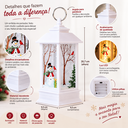 Ver imagem 4 de Lanterna Decorativa Natalina com LED Natal Decoração de Pendurar Milemon