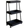 Carrinho Organizador Multiuso 03 Prateleiras P1032 Preto Pp Milani Store Preto - 1