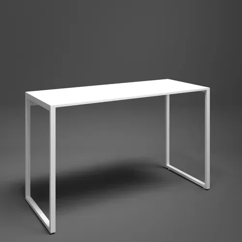 Escrivaninha 90x50cm Mesa Madeira Branca Móveis Industrial Escritório Office - 5