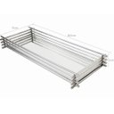 Ver imagem 2 de Bandeja de Vidro para Decoração Retangular Espelhada Lavabo Cromado