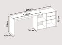 Ver imagem 6 de Mesa para Computador Office Nt 2060 Preto - Notável