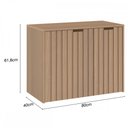 Ver imagem 4 de Armário de Banheiro Nice 2 Portas 2 Gavetas 100% Mdf Nogal/noce Amêndoa - Móveis Bosi