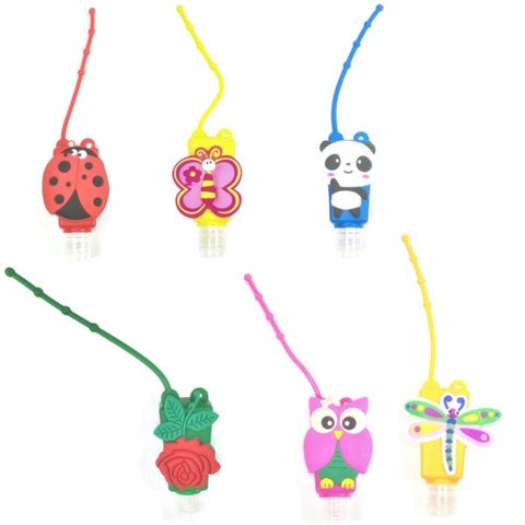 Conjunto de Mini Frascos Para Álcool Gel Com 12 Unidades Cor:Azul