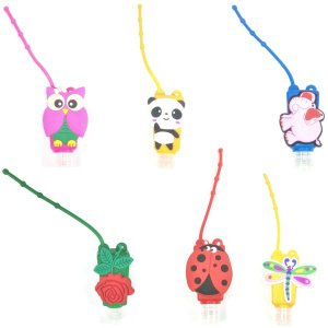 Conjunto de Mini Frascos Para Álcool Gel Com 12 Unidades Cor:Laranja