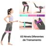 Kit Exercicios Físicos Extensor Com Barra + Faixa Elástica Pilates Treino em Casa - 3
