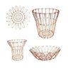 Fruteira Cesta Aramada Rose Gold 6 em 1 - 2