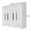 Ver imagem 3 de Guarda-Roupa Casal Londres 6 Portas 4 Gavetas Imop