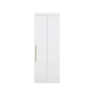Ver imagem 1 de Guarda Roupa Roupeiro Armário de Canto 1 Porta Módulo Branco para Quarto