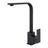 Torneira Gourmet de Cozinha Monocomando Misturador Slim Quadrada Preta - 1