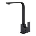 Ver imagem 1 de Torneira Gourmet de Cozinha Monocomando Misturador Slim Quadrada Preta