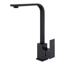 Torneira Gourmet de Cozinha Monocomando Misturador Slim Quadrada Preta - 1 Torneira Gourmet de Cozinha Monocomando Misturador Slim Quadrada Preta - 1