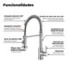 Torneira Gourmet Flexível Monocomando de Cozinha - 6