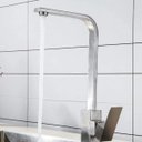 Ver imagem 2 de Torneira Gourmet de Cozinha Monocomando Misturador Slim Quadrada Escovada