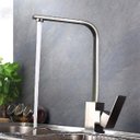 Ver imagem 6 de Torneira Gourmet de Cozinha Monocomando Misturador Slim Quadrada Escovada