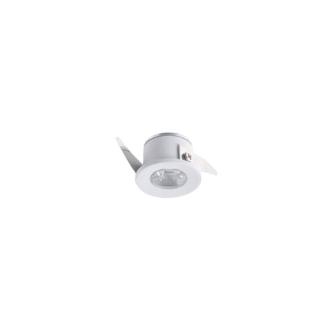 Spot de Embutir para Móvel Nordecor Elysa Redondo Led 1w Bivolt Branco 3000k Luz Amarela