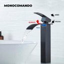 Ver imagem 5 de Torneira Cascata Banheiro Alta Preta Monocomando Misturador