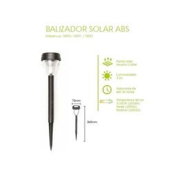Luminária Espeto Solar Jardim LED 3Lumens Multicor Abs - 4