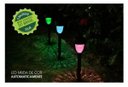 Ver imagem 3 de Luminária Espeto Solar Jardim LED 3Lumens Multicor Abs