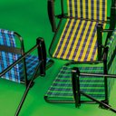 Ver imagem 6 de Cadeira de Praia Alta Aço xadrez Oliva Mor:Verde+Preto