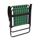 Ver imagem 3 de Cadeira de Praia Alta Aço xadrez Oliva Mor:Verde+Preto