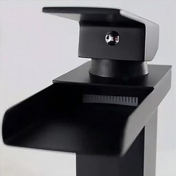 Torneira Lavatório Banheiro Cascata Black Misturador Monocomando Bica Baixa T103-06 Preto Luuk Young - 4