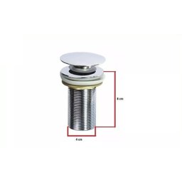 Valvula Ralo Escoamento Click Up Inteligente em Metal para Banheiro E27 Luuk Young - 2