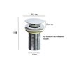 Valvula Ralo Escoamento Click Up Inteligente em Metal para Banheiro E27 Luuk Young - 4
