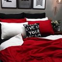 Ver imagem 2 de Jogo de Cama Casal Super King 9 Pç Tricolor Cobertor Soft
