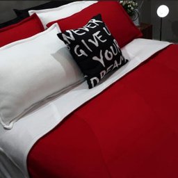 JOGO DE CAMA CASAL COMUM 9 PEÇAS TRICOLOR COM COBERTOR SOFT - 4
