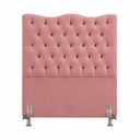 Ver imagem 1 de Cabeceira Espanha Solteiro Estofada Capitonê 90 cm Suede:Rose