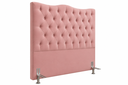 Ver imagem 2 de Cabeceira Espanha Solteiro Estofada Capitonê 90 cm Suede:Rose