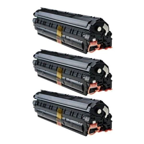 3 Toner Para Impressora Hp P1102w M1132 M1130 P1006 P1005 M1522 P1606 P1600 P1566 Compatível - 4