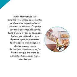 Kit Potes Herméticos Transparentes 15 Potes - 2