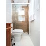 Box de Vidro para Banheiro 1,90x1,10m 8mm Branco - 2