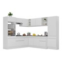 Ver imagem 3 de Armário de Cozinha Completa de Canto com Rodapé Veneza Multimóveis MP2082.891 Branco