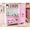 Cozinha Infantil Completa Charme de Brinquedo em Mdf Rosa - 1