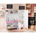 Ver imagem 4 de Cozinha Infantil Completa Charme de Brinquedo em Mdf Rosa