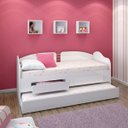 Ver imagem 1 de Sofá Cama Solteiro com Colchões Ditália Cama Auxcm-08 Branco