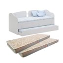 Ver imagem 3 de Sofá Cama Solteiro com Colchões Ditália Cama Auxcm-08 Branco