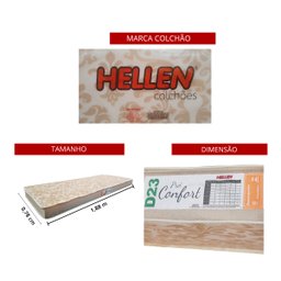Beliche Cama Aux com 3 Colchões Ditália Treliche Cm-15 Branco - 8