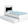 Cama Bibox Flex Cimol Bárbara com gaveta Branco/Preto - 3