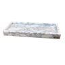 Bandeja de Marmore Carrarara Branco Para Lavabo 13x32 cm - 2