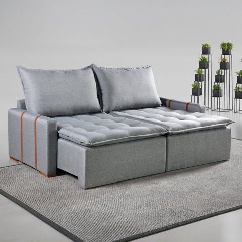 Sofá Cama sem Caixa Retrátil 220cm Paris