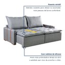 Ver imagem 4 de Sofá Cama sem Caixa Retrátil 220cm Paris