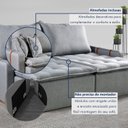 Ver mais imagens de Sofá Cama sem Caixa Retrátil 220cm Paris