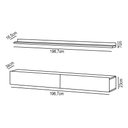 Ver imagem 7 de Bancada Suspensa e Prateleira 197cm Slat M20 Cinamomo/Off - Mpozenato