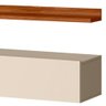 Bancada Suspensa e Prateleira 197cm Slat M20 Cinamomo/off - Mpozenato - 3