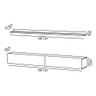 Bancada Suspensa e Prateleira 197cm Slat M20 Cinamomo/off - Mpozenato - 5